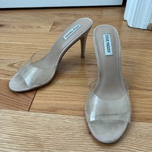 Steve Madden Clear Sandal, beige